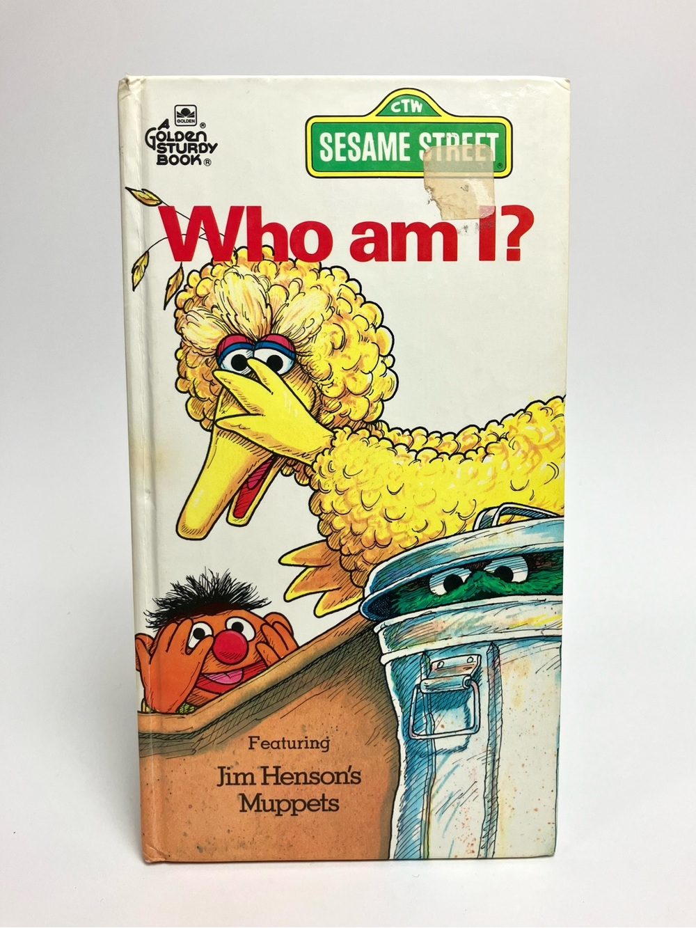 Vintage Sesame Street 1978 Golden Sturdy Book Who am I? 1970s Jim Henson Muppets